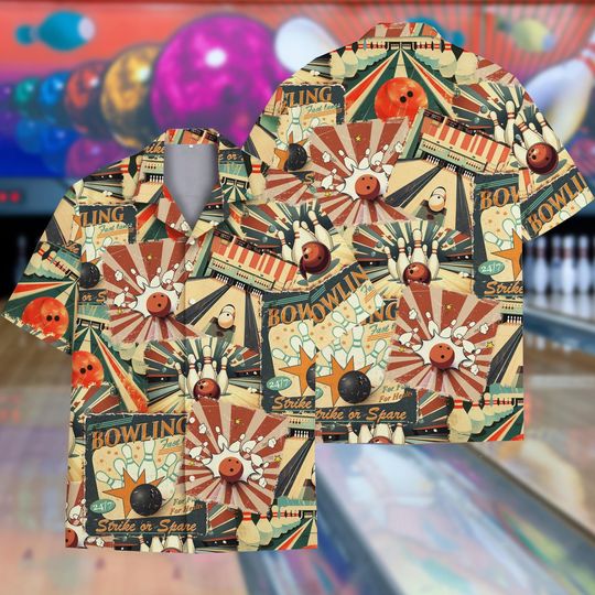 Retro Bowling Hawaiian Shirt