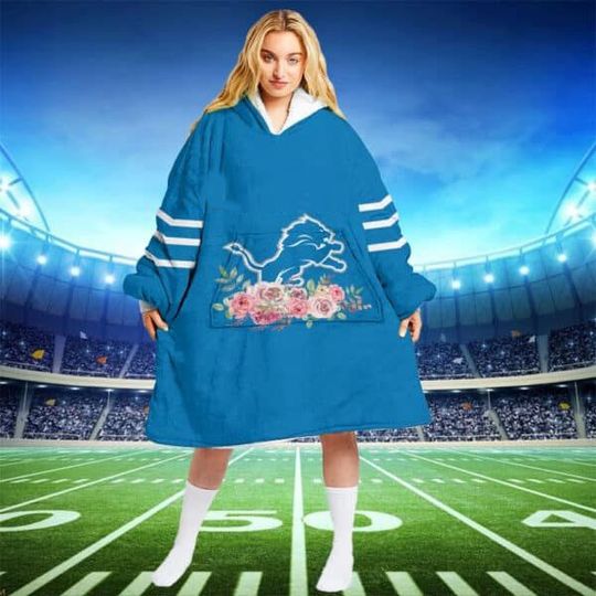 Detroit Lions – football Personalized Jersey Oodie Blanket Hoodie