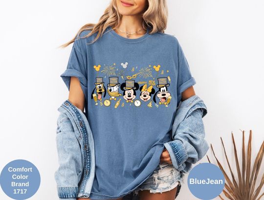 Disney Happy New Year 2025 T-Shirt, Mickey And Friends New Years Eve T-Shirt