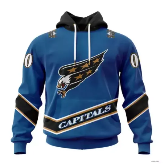 Personalized Washington Capitals Special Vintage Ccreaming Eagle 3D Hoodie