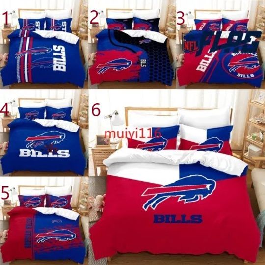 Buffalo Bills Bedding Set, Gift For Football Lover