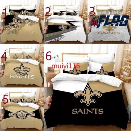 New Orleans Saints Bedding Set, Gift For Football Lover