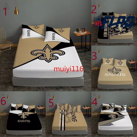 New Orleans Saints Bedding Set, Gift For Football Lover