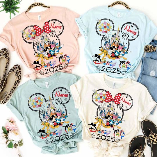 Disney Family Trip 2025 T-Shirt, Custom Disney Family T-Shirt