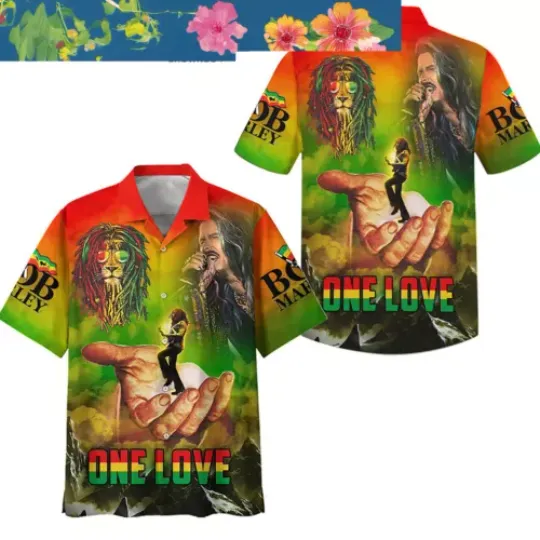 Bob Marley One Love Hawaiian Shirts