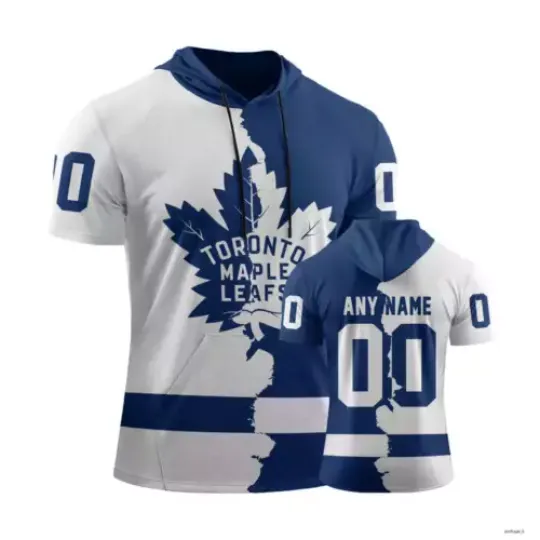 Toronto Maple Leafs Personalize Short Sleeve Hoodie