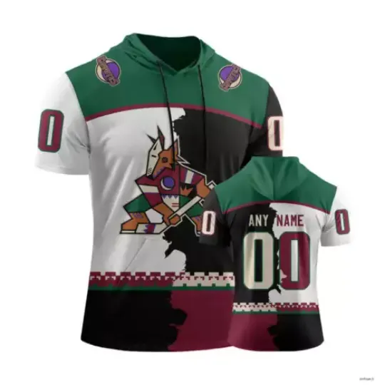 Arizonna Coyotes Personalize Short Sleeve Hoodie