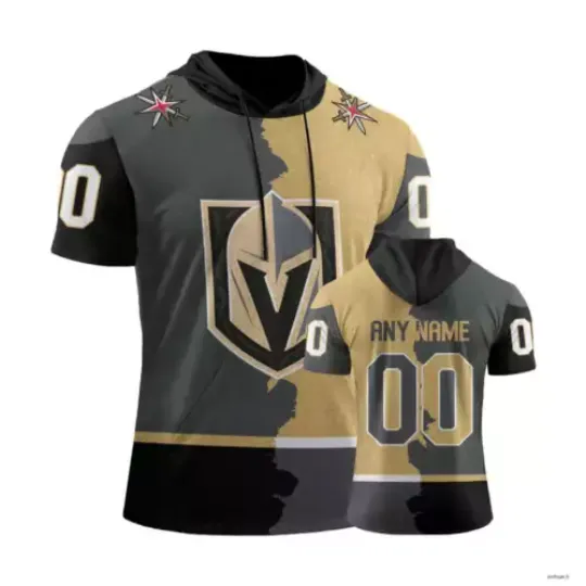Vegas Golden Knights Personalize Short Sleeve Hoodie