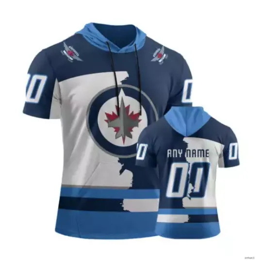 Winnipeg Jets Personalize Short Sleeve Hoodie