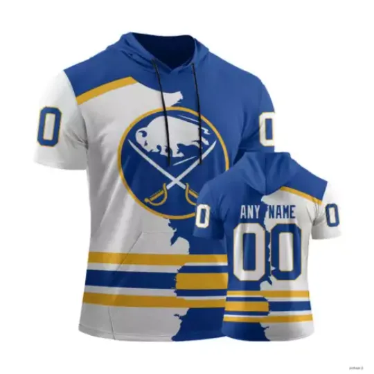Buffalo Sabres Personalize Short Sleeve Hoodie