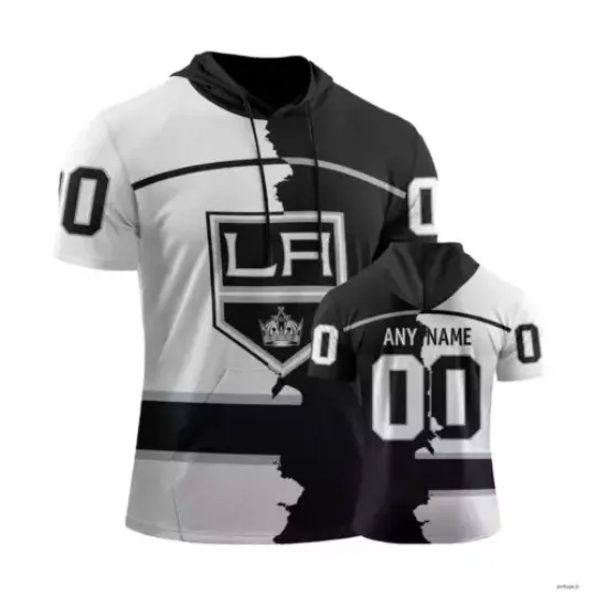 Los Angeles Kings Personalize Short Sleeve Hoodie