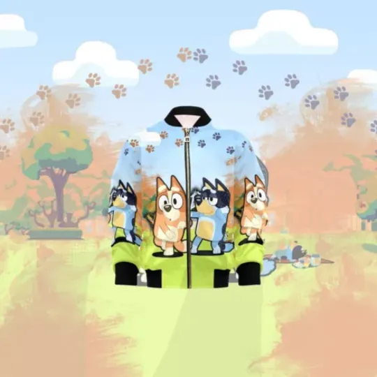 BlueyDad Jacket, BlueyDad Fan Jacket, BlueyDad Bomber Jacket