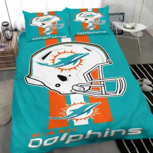 Bedding Set For Fan/Miami Dolphins-Bedding SetGift For Fans