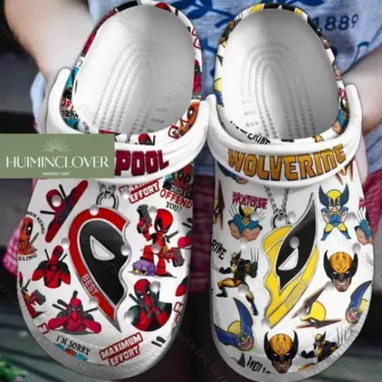 Deadpool And Wolverine Shoes, Deadpool Movie 3 Sandals, Movie Shoe