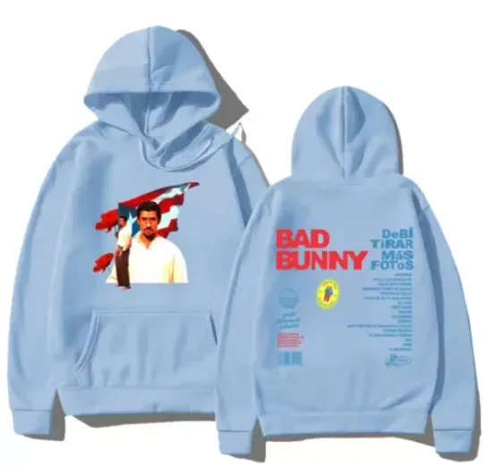 Bad Bunny DTMF Album Cover Tracklist Hoodie New Album Merch Debi Tirar Mas Fotos