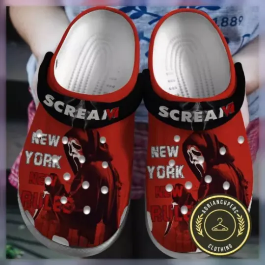 Ghostface Shoes, Ghostface Shoes, Scream Disney Clogs