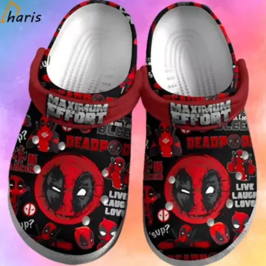 New Design Maximum Effort Deadpool Black Shoes