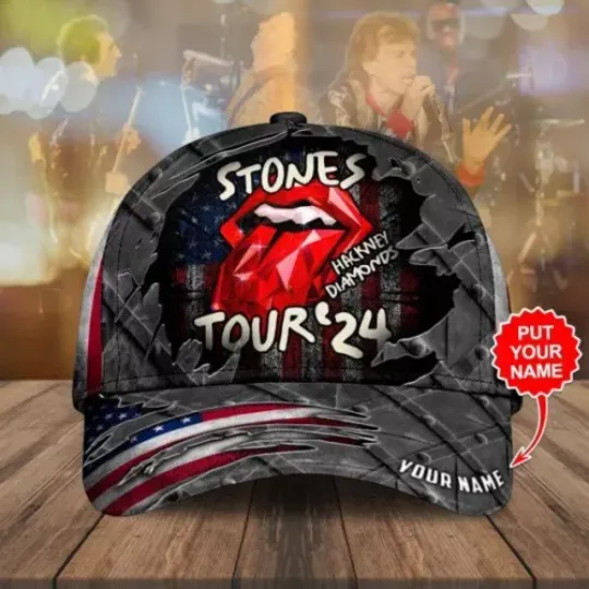 Personalized The Rolling Stones x US Flag Baseball Cap