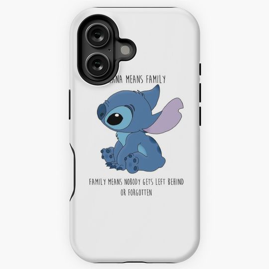 Ohana means family art iPhone Case