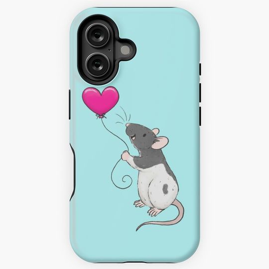 Felix with a heart balloon iPhone Case