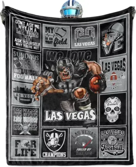 LV Team Raider Football Blanket Fleece Blanket
