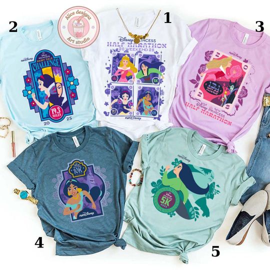 Disney Princess Half marathon Weekend runDisney shirt, WDW Marathon 2025 shirt, Every mile is magic runner shirt