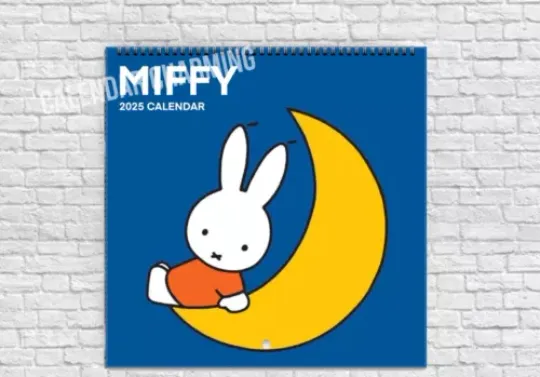 Miffy 2025 Calendar Wall, Calendar Cute Aesthetic Wall Art, Miffy Gifts