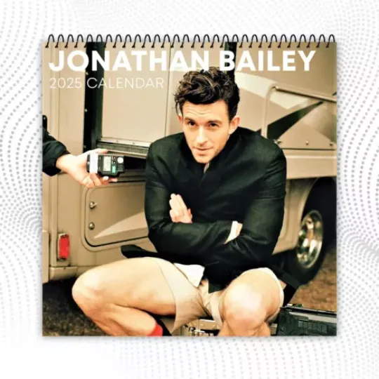 Jonathan Bailey 2025 Celebrity Wall Calendar – Iconic Photos for Fans
