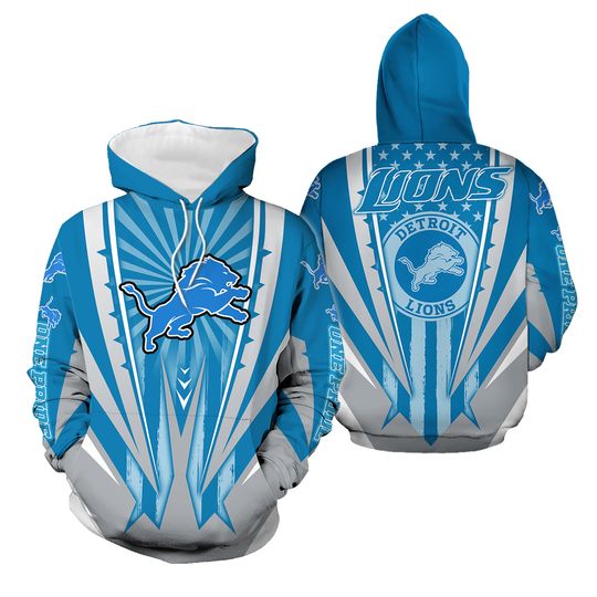 Detroit Lions 3D Hoodie, Detroit Lions Football Hoodie Joggers Sets, Detroit Football Joggers
