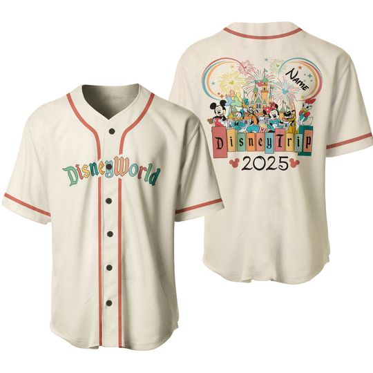 Personalize Mouse and Friends Baseball Jersey Team