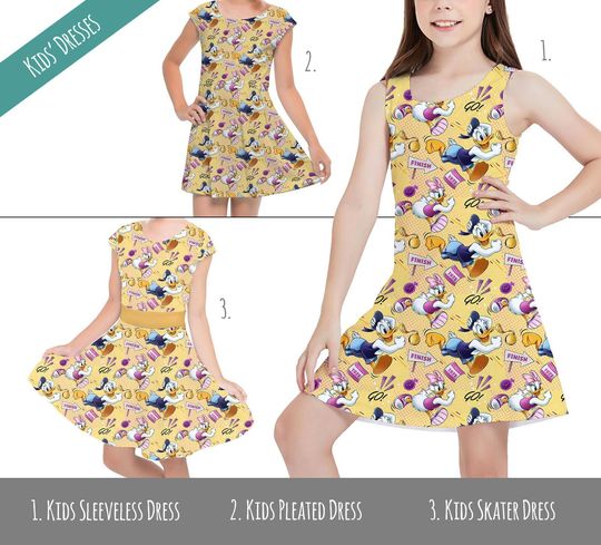 Donald and Daisy Marathon Match Up - Theme Park Inspired Dresses