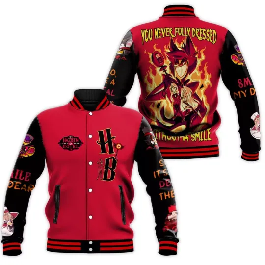 Hazbin Hotel Jacket, Hazbin Hotel Baseball Jacket, Hazbin Hotel Alastor Shirt