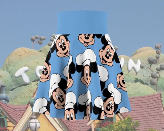 Chef Mickey Inspired Running Skirt | Magical Running Skirt | Women's Skater Skirt