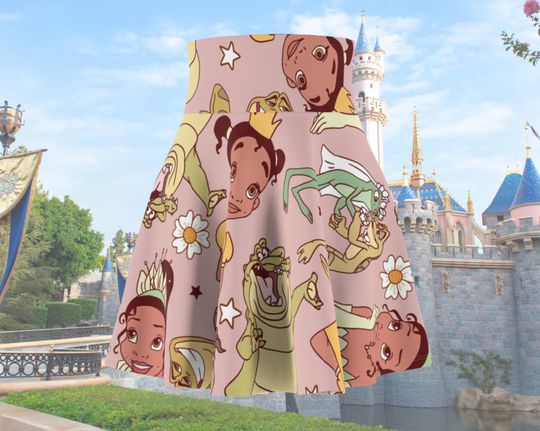 Princess Tiana Running Skirt | Magical Running Skirt | Women's Skater Skirt