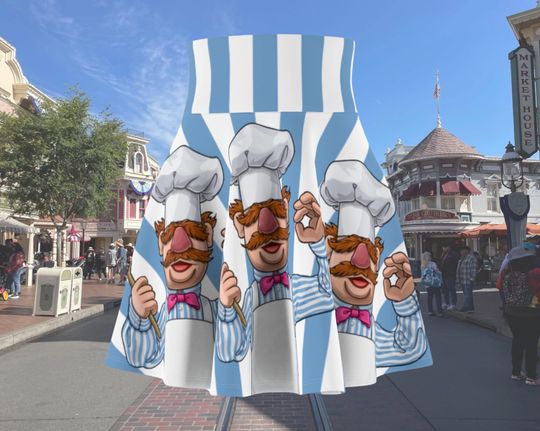 Striped Swedish Chef Running Skirt | Magical Running Skirt | Women's Skater Skirt