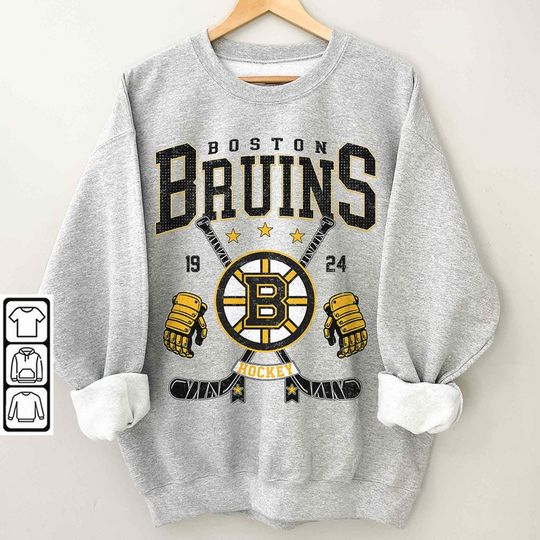 Boston Bruins Vintage 90s Sweatshirt, Ice Hockey Sweatshirt, Ice Hockey Sweatshirt
