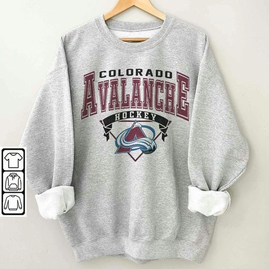 Colorado Avalanche Vintage 90s Sweatshirt, Hockey Sweatshirt