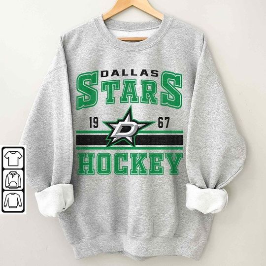 Dallas Stars Vintage 90s Sweatshirt, Hockey Sweatshirt