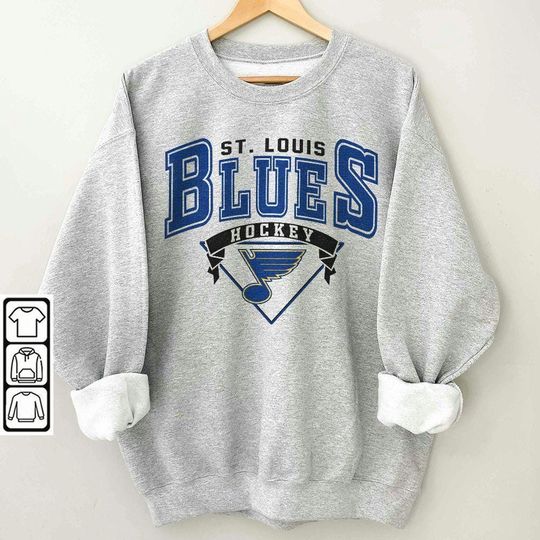 St. Louis Blues Vintage 90s Sweatshirt, St. Louis Hockey Sweatshirt