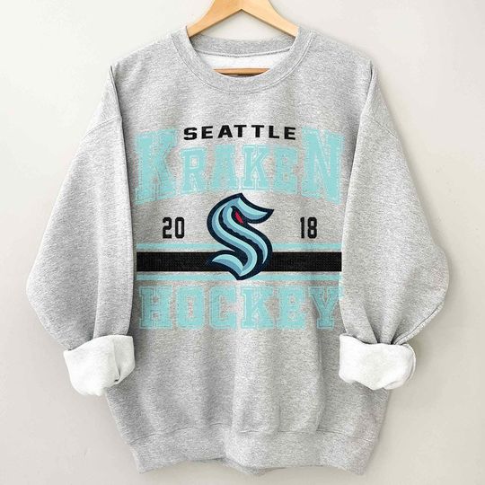 Seattle Kraken Vintage 90s Sweatshirt, Hockey Sweatshirt