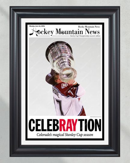 2001 Colorado Avalanche Stanley Cup Victory - 'CELEBRAYTION' (NO Framed) Poster