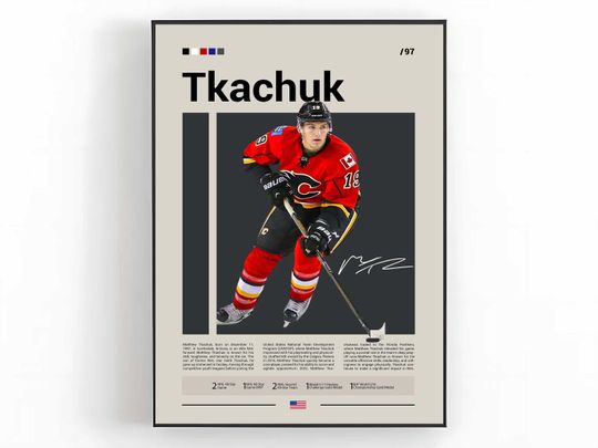 Matthew Tkachuk Poster, Florida Panthers Poster, NHL Hockey Art, Sports Poster, Tkachuk Panthers Art, Hockey Wall Art, Fan Gift