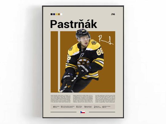 David Pastrnak Poster, Boston Bruins Poster, NHL Hockey Art, Sports Poster, Pastrnak Bruins Art, Hockey Wall Art, Fan Gift