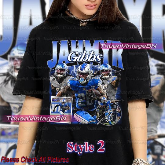 Vintage Jahmyr Gibbs Shirt, Detroit Football shirt, Jahmyr Gibbs Detroit Football Tee, Jahmyr Gibbs Tee, Game day shirt