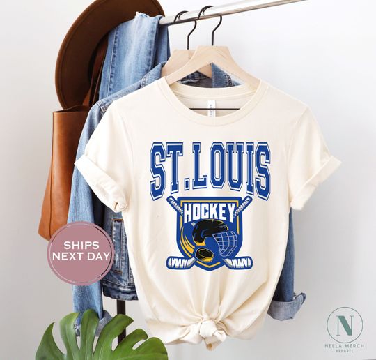 St. Louis Hockey T-Shirt, Vintage Saint Louis Hockey T-Shirt