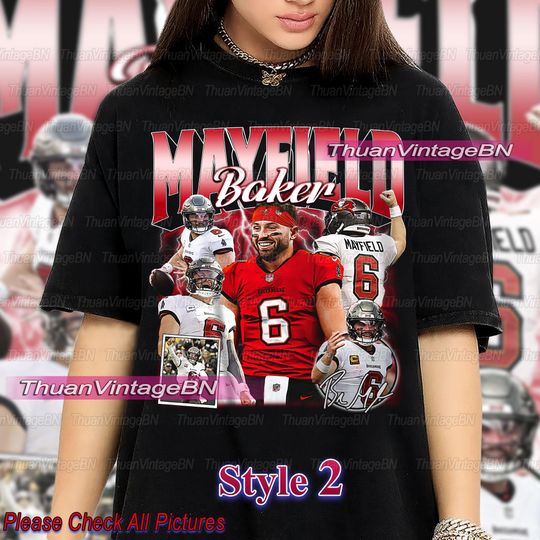 Vintage Baker Mayfield Shirt, Tampa Bay Football shirt, Baker Mayfield Tampa Bay Football Tee, Baker Mayfield Tee, Game day shirt