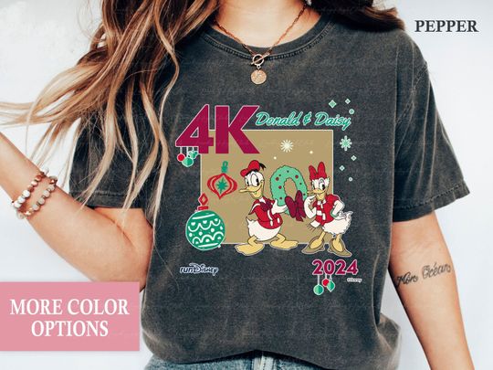 Christmas Virtual Donald Daisy Run Shirt, Disney Virtual 12Ks Christmas Challenge Shirt, Mickey Marathon Virtual Shirt, runDisney Team Shirt