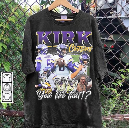 Vintage 90s Graphic Style Kirk Cousins T-Shirt, Kirk Cousins T-Shirt