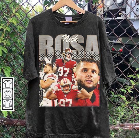 Vintage Graphic Style Nick Bosa T-Shirt, Nick Bosa T-Shirt