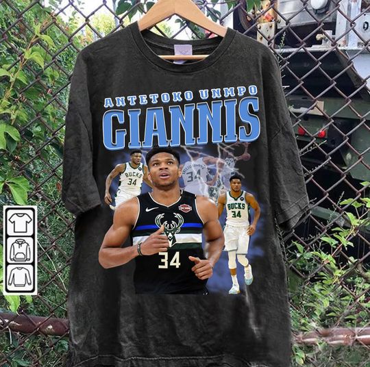 Giannis Antetoko Vintage T-Shirt, Basketball Greak Freek Bootleg T-Shirt